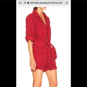 Nili Lotan red romper